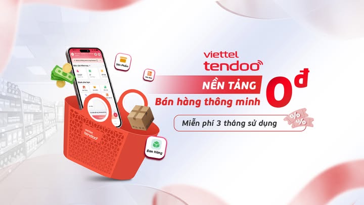 Đăng ký trải nghiệm miễn phí phần mềm bán hàng Viettel Tendoo 3 tháng