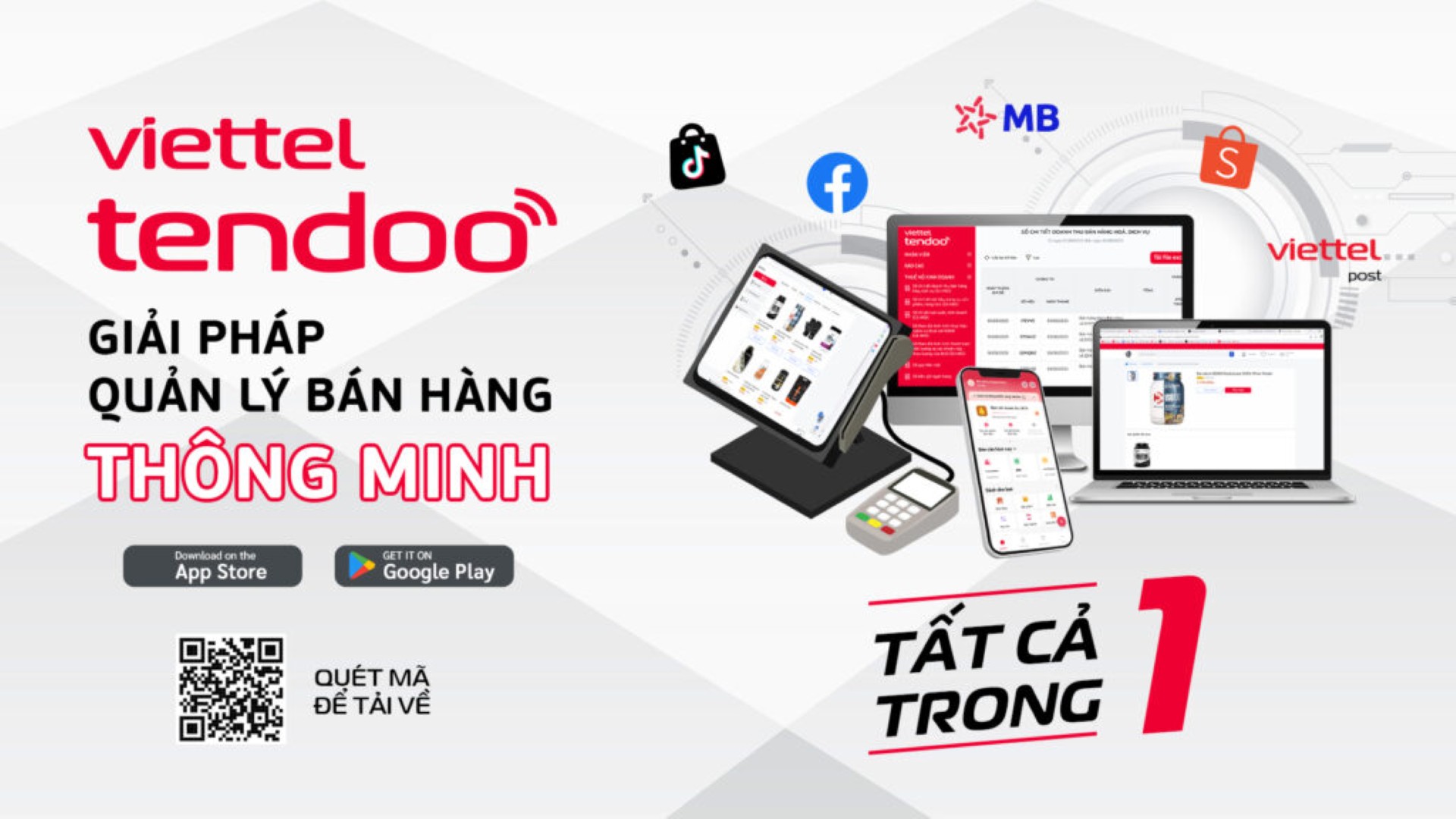 Giải pháp quản lý bán hàng thông minh cùng Viettel Tendoo giành cho Hộ Kinh Doanh